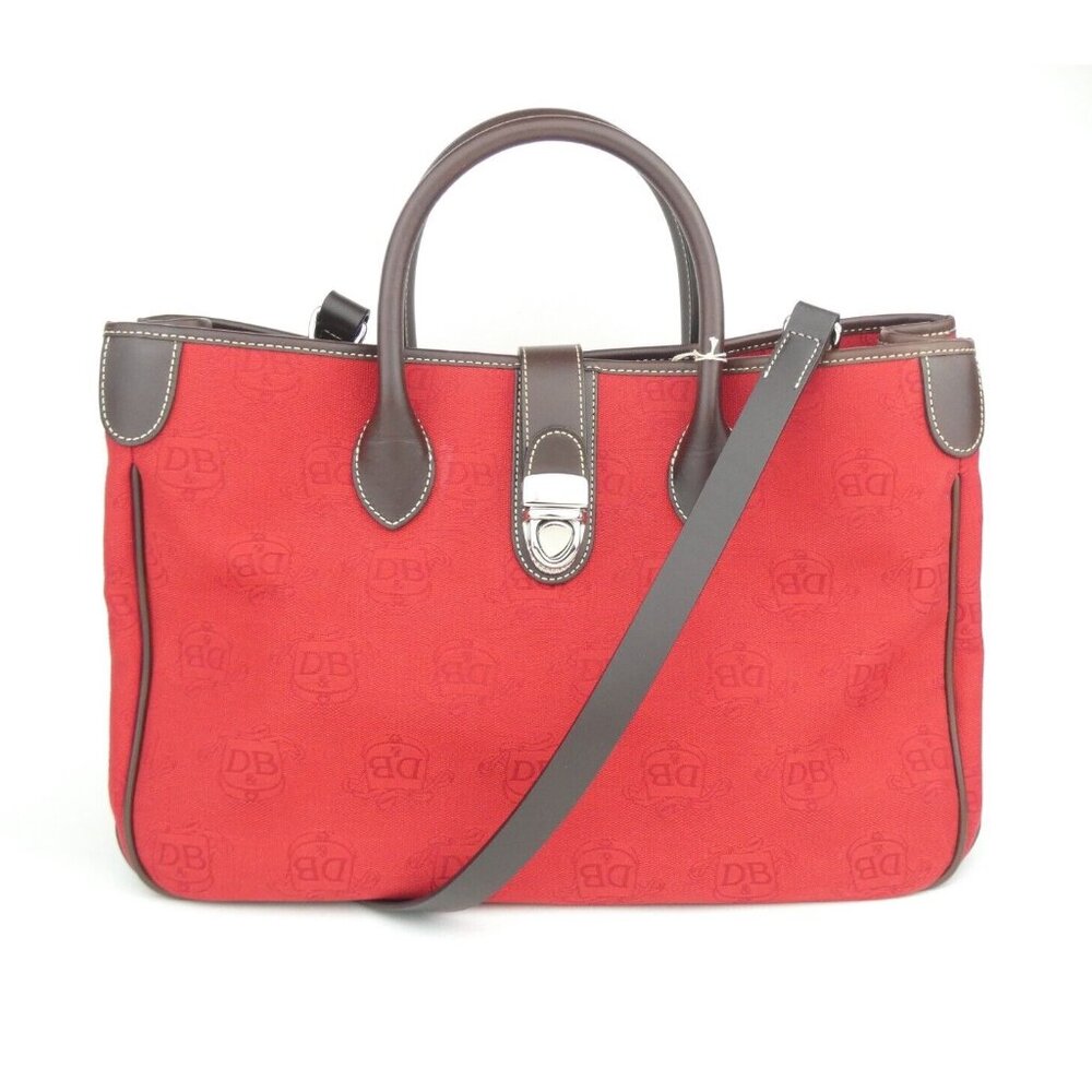 Dooney & Bourke Red Donegal Crest Double Handle Tote w/‎ Accessories NWT